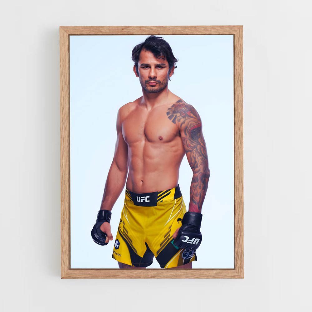 Poster pantoja peau – affiche MMA (vue 4)